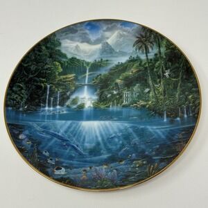 Vintage Sanctuary of the Dolphins Collectors Plate by The Hamilton Collection